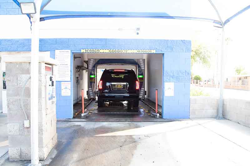 Anytime Touchless Car Wash Instructions Phoenix - inside green