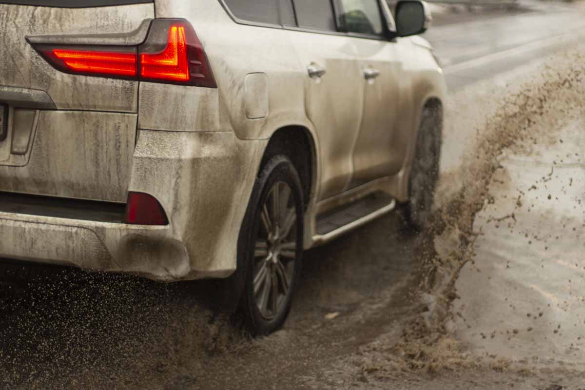 Driving during an Arizona monsoon