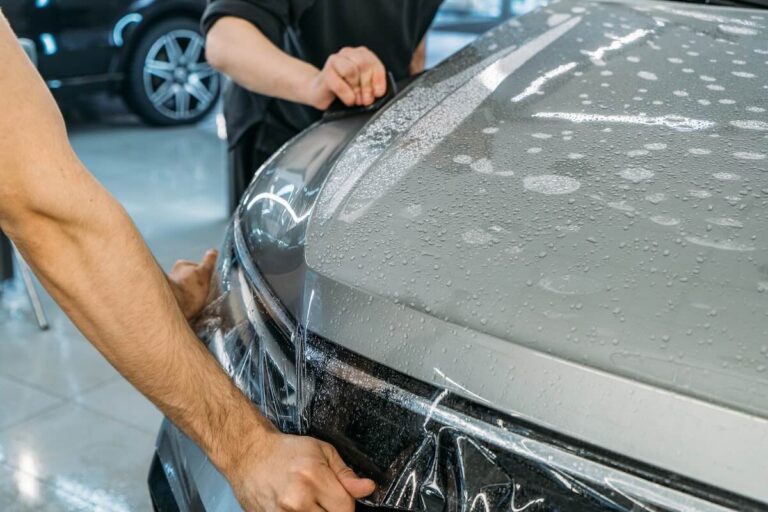 Washing a vinyl wrapped car tips