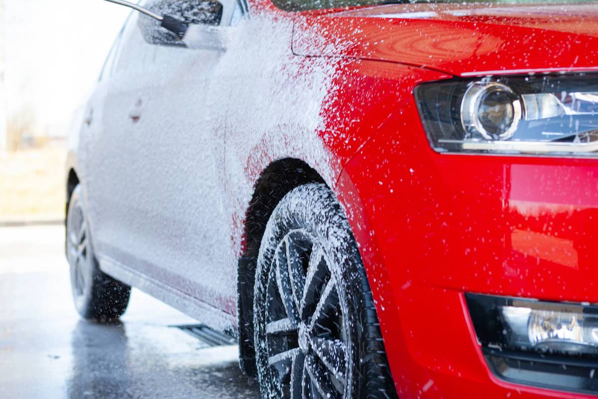 Cleaning solutions at the self service car wash