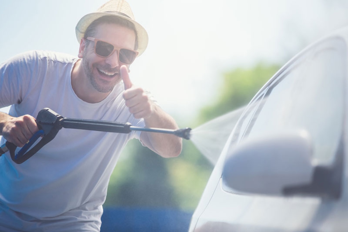 Spot free rinse option at Anytime Touchless Car Wash